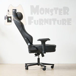 Silla Gamer Monster, Silla de Juego Ergonómica Estilo Racing, Almohada Magnética para la Cabeza, Reclinación Total, Reposabrazos Ajustables, Asiento Ancho - Product Image 2