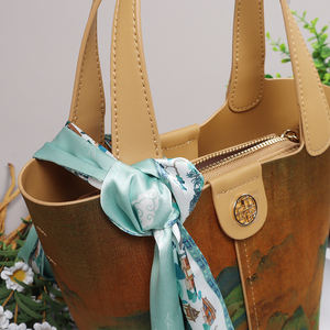 90*5cm table सामग्री कस्टमाइज्ड स्कार्फ रेशम स्क्रीन प्रिंटिंग हेडस्कार्फ लंबी नई लक्जरी महिलाओं के पतली प्रचार - Product Image 2