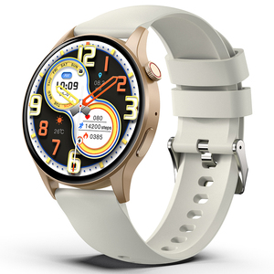 Montre connectée DSM11 rose en silicone Y85 à cadran rond, écran AMOLED HD, surveillance de la fréquence cardiaque, élégante et sportive, étanche IP68 - Product Image 5