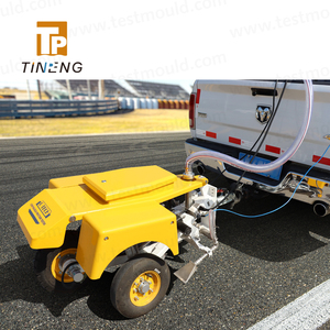 Probador de fricción continuo automático montado en remolque para probar el coeficiente de fricción de la superficie del pavimento de la carretera - Product Image 1