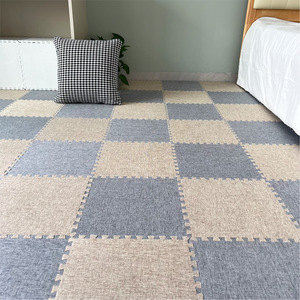 Schattige Tatami Stijl Vierkante <span class=keywords><strong>Mat</strong></span> Harige Vloermatten Vierkanten Puzzel Pluizige Tapijten Voor Slaapkamer - Product Image 4
