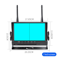 Caméra de recul sans fil pour camions - Signal numérique 2,4 G, caméra HD étanche IP68, vision nocturne, installation facile pour VR/bus