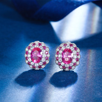 Ensemble élégant bohème en laiton plaqué platine 10x14mm, taille ovale, imitation rouge, pour mariages, fiançailles, cadeaux – Collection Automne/Hiver 2025
