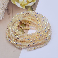 Nouvelles perles en verre cristal AB Colors 4 mm, perles bicones facettées pour la fabrication de bracelets et de colliers