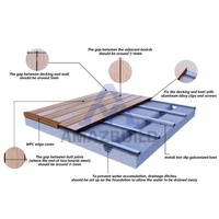 AMAZBUILD Revêtement de terrasse en WPC creux, imperméable, lisse, léger, résistant, en composite bois-plastique pour extérieur