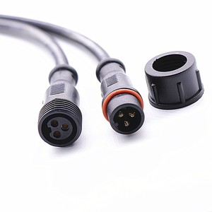 2-5 Core extérieur <span class=keywords><strong>solaire</strong></span> réverbère câble d'alimentation IP68 PVC étanche mâle 8pin <span class=keywords><strong>bornes</strong></span> à Angle droit 4pin grande prise nominale 10A - Product Image 3
