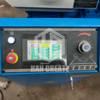 Scie à ruban entièrement automatique HanCreate GHS4250 certifiée CE ISO TUV pour la découpe de tuyaux en acier et d'aluminium, avec tensionnement manuel des engrenages