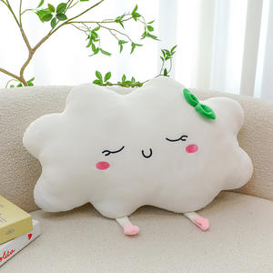 Almohada de Peluche con Forma de Sol y Nube para Niños, Personalizada al por Mayor, en Amarillo, Rosa y Blanco, con Forro de Malla, Diseño Moderno, Muñeca para Dormir - Product Image 2