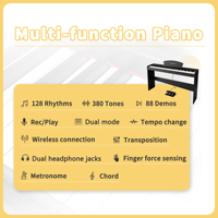 LeGemCharr Digital Piano 88 Weighted Keys Digital Piano China Keyboard Piano Profesional