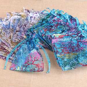 <span class=keywords><strong>15</strong></span>*<span class=keywords><strong>20</strong></span> 17*23 <span class=keywords><strong>20</strong></span>*30cm Coloré Arbre Corail Motif Bijoux Emballage <span class=keywords><strong>Organza</strong></span> Sacs pour Bracelet Perles Cadeau - Product Image 4