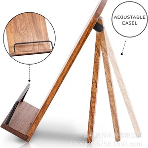 Support de livre de recettes en bois massif, support de comptoir de cuisine pour livres - Product Image 5