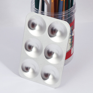 <span class=keywords><strong>Palette</strong></span> <span class=keywords><strong>de</strong></span> peinture acrylique en aluminium <span class=keywords><strong>de</strong></span> qualité supérieure FOSKA pour projets <span class=keywords><strong>de</strong></span> dessin, cours d'art, studio ou autres occasions créatives professionnelles - Product Image 5