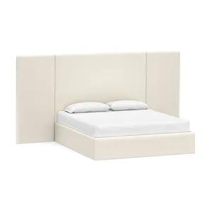Richiesta semplicità del letto moderno Set camera da letto americano in tessuto canale verticale letto con piattaforma estesa