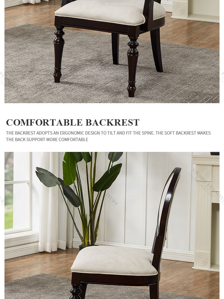 American Home Technology Cloth High-end Restaurant Furniture Simple All Solid Wood Negotiation Chair Reception Chair