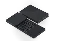 Clavier sans fil Bluetooth pliable en trois parties, rechargeable, OEM ODM, avec pavé tactile pour tablette Windows, Android, iOS, smartphone