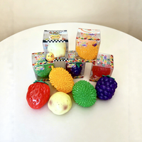 Vormbaar Vaseline-gevuld squishy speelgoed, niet-terugverende stressverlichtende knijp-speelgoed, schattig fruit-kaas-boterdeeg sensorisch fidget speelgoed