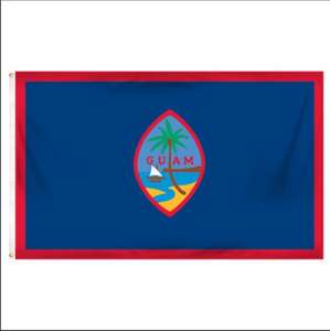 Drapeau Guam 3x5 pieds Polyester Drapeaux nationaux boliviens Polyester avec œillets <span class=keywords><strong>en</strong></span> laiton 3x5 pieds - Product Image 1