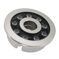 Lampe sous-marine étanche IP68 en acier inoxydable 24V RGBW à changement de couleur, LED submersible pour fontaine, lumières pour buses annulaires