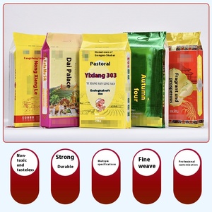 Tùy chỉnh Dày da rắn PP dệt Túi tái chế cho màn hình đóng gói in Gạo Hạt ngô Thức Ăn Đậu Nành nút đóng cửa - Product Image 2