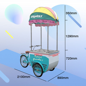 Nouveau chariot à glace électrique en acier inoxydable, prix compétitif, production professionnelle, facile à utiliser, <span class=keywords><strong>vélo</strong></span> alimentaire, haute qualité - Product Image 2