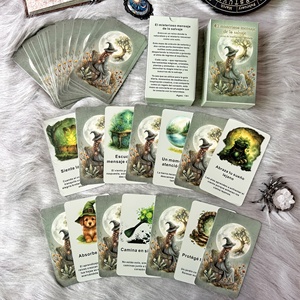 Cartas del Oráculo de la Naturaleza Españolas al por Mayor, <span class=keywords><strong>Baraja</strong></span> de 72 Cartas en Caja, Papel Ecológico, Cartas de Guía Espiritual, 350GSM, <span class=keywords><strong>Tarot</strong></span> Personalizado OEM - Product Image 5