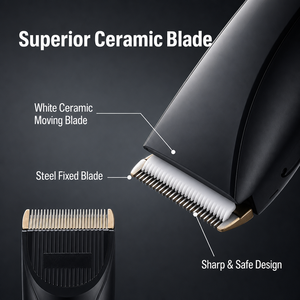 <span class=keywords><strong>Tondeuse</strong></span> à cheveux professionnelle pour hommes, sans fil, étanche, lame en céramique, affichage LED, rechargeable par USB, <span class=keywords><strong>coupe</strong></span>-cheveux électrique - Product Image 5