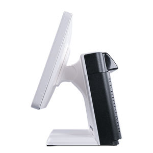 เครื่อง POS ซูเปอร์มาร์เก็ตขนาด 17 นิ้ว 16:9 พร้อมสแกนเนอร์ เครื่องพิมพ์ใบเสร็จ หน่วยความจำ 8GB 256GB พอร์ต VGA จอสัมผัสใหม่ สีดำ สำหรับธุรกิจ - Product Image 2