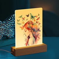 Cadres photo acryliques à led par sublimation 5 "X 7" Presse à chaud Machine d'impression Album photo Présentoir cadeau