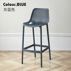 Sillas altas de comedor Pp en blanco y negro, taburete de <span class=keywords><strong>Bar</strong></span> de plástico, <span class=keywords><strong>silla</strong></span> para cocina, restaurante, Bistro, Hotel, cafetería - Product Image 4