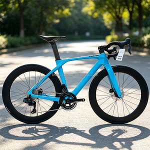 Bicicleta de Carretera de Fibra de Carbono con Cambio Electrónico Inalámbrico de 24 Velocidades, Frenos de Disco Ligeros, 700C, Bicicleta de Carreras para Adultos - Product Image 3