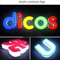 Lettres LED 3D en acrylique pour la conception de logos professionnels, enseignes extérieures pour entreprises, enseignes de magasins, logos personnalisés pour hôpitaux