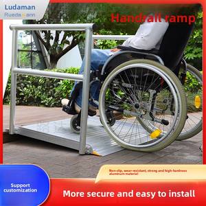 <span class=keywords><strong>Rampe</strong></span> d'accès en alliage d'aluminium Hanak, aide à la mobilité pour fauteuils roulants sans obstacle, pour monter les escaliers, chariot plat, pente d'accès, planche de passage - Product Image 5