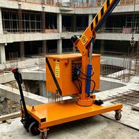 Mini-grue d'atelier hydraulique électrique portable avec treuil à câble pour le levage de moules