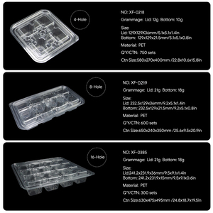 <b>Food</b> Grade Clear <b>PET</b> 8 Compartment Rectangular Cookie Box with Lid Custom Printed Bakery Packaging <b>Container</b> - Product Image 5