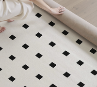 Moderner Retro-Wohnzimmerteppich Wasserfleckresistent Gittermuster Moderner Stil Sofateppich Couchtisch Schlafzimmerteppich Bestseller