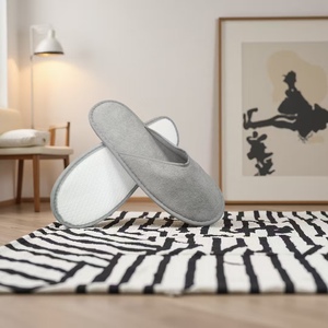 Pantofole Monouso in Microfibra per <span class=keywords><strong>Hotel</strong></span> - Ciabatte da Interno per Ospiti con Suola Antiscivolo, Uso Singolo - Product Image 4