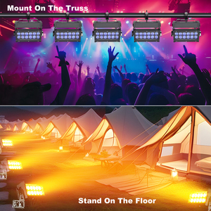 12x18W rgbwa + UV không thấm nước sự kiện rửa DMX pin Powered LED ánh sáng sân khấu không dây pin uplight - Product Image 5