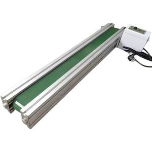 Mini bant konveyör makinesi küçük montaj hattı zamanlama kemeri üretim hattı elektrik motoru montaj hattı - Product Image 1