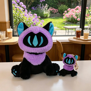 ตุ๊กตาแมวน่ารักสไตล์อนิเมะ <span class=keywords><strong>Diablo</strong></span> ของเล่นนุ่มๆ บรรเทาความเครียด ของเล่นเด็ก ดีไซน์สวย - Product Image 5