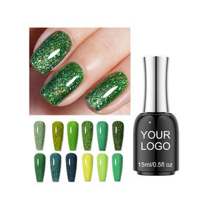 Smalto Gel UV Kudan Effetto Occhio di Gatto Nude Glitter Cristallo con Riflessi Scintillanti Colore Traslucido Effetto Gelatina per Salone e Nail Art Fai da Te - Product Image 6