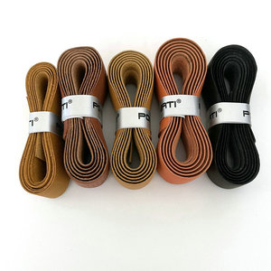 Ensemble d'accessoires en cuir de vachette non standard pour raquettes de tennis et de <span class=keywords><strong>badminton</strong></span> poignée intérieure sangle de vélo <span class=keywords><strong>bande</strong></span> de sueur poignée de colle à main - Product Image 3