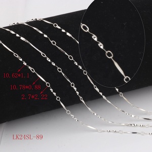 Sortierte klassische Basisketten vom Hersteller: S925 Sterlingsilber Melonenkernkette, <span class=keywords><strong>Gerstenkorn</strong></span>-Möbius-Kette für DIY-Schmuckherstellung - Product Image 3