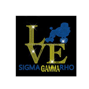 Transfer in Strass SGRHO Diva Fatti a Mano dalla Fabbrica YAWANG per Magliette Personalizzate, Motivo in Cristallo 'They NOT LIKE US' Sigma Gamma Rho - Product Image 5