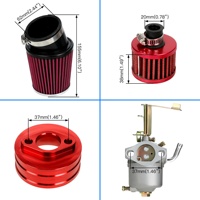 HIAORS-Kit filtre à air carburateur 62mm pour 79cc 97cc 100cc CT100U CC100X Mini vélo Go Kart Powermate Edger 152F 154F pièces