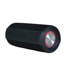 LED TWS Wiederauf ladbarer tragbarer drahtloser Stereo lautsprecher mit wasserdichtem FM-Radio-Außen gurt lautsprecher