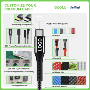 شاحن آيفون بالجملة بقدرة 20 واط و60 واط و240 واط مع كابل USB سريع من النوع C إلى USB-C وA-L وC-C وC-L لهواتف آيفون 16 و15 و14 و13 و12 و11 وX - Product Image 4