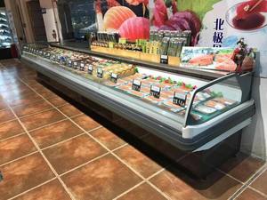 Comptoir de <span class=keywords><strong>service</strong></span> enfichable <span class=keywords><strong>Vitrine</strong></span> réfrigérée pour aliments Congélateur CE Refroidisseur d'air <span class=keywords><strong>Vitrine</strong></span> de poisson sans glace Cintre pour aliments et prix froid 80mm - Product Image 6