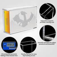 Boîtes Charizard UPC en acrylique ultra premium avec aimant puissant, collection de boîtes booster Poke ETB, boîte d'affichage en acrylique Charizard UPC