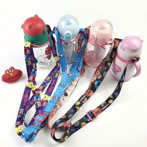 Custom LOGO Printed Lightweight Fashionable <b>Polyester</b> Portable Adjustable Shoulder Carrying Strap Silicone Water Bottle <b>Lanyard</b> - Product Image 6