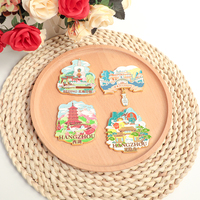 Imán de Nevera Personalizado, Imán de Frigorífico, Imán de Nevera de Ciudad, Souvenir Turístico